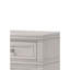 Table de chevet 3 tiroirs avec fonction - bois massif gris 3 po