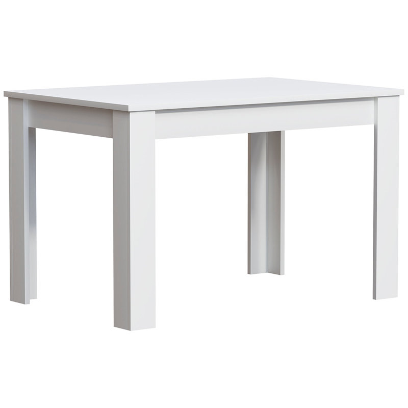 Iriemi Dining Table, 74cm H x 117cm L x 76.5cm W, White