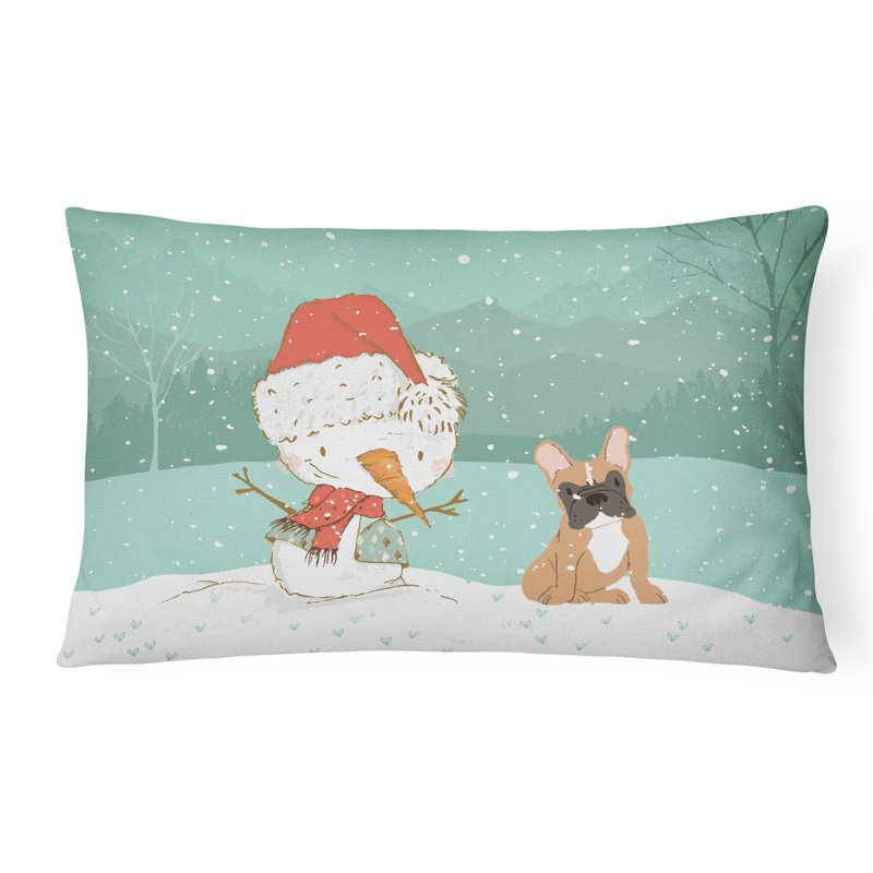  Coussin intérieur / extérieur, Bouledogue français brun clair
