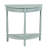 Tinsle Collection Half Moon Console Table with Storage Shelf End Table - Honeynut-104621371