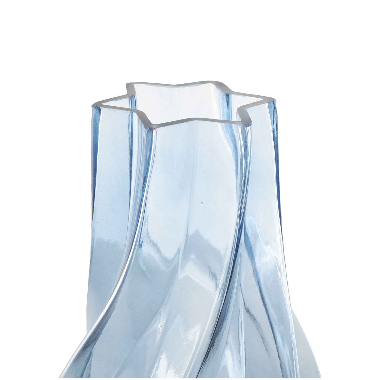 Glass Table Vase, Blue