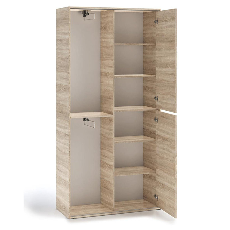 Arawn 2 Door Sliding Wardrobe, Natural
