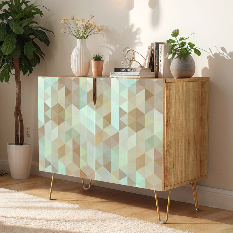 35'' Sideboard, Triangle Teal