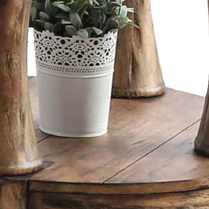 Jasprit Solid Wood End Table