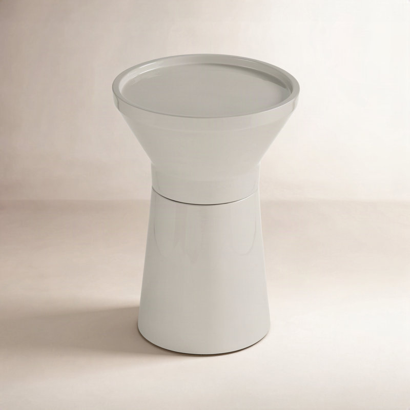 Sabine End Table, Bone White