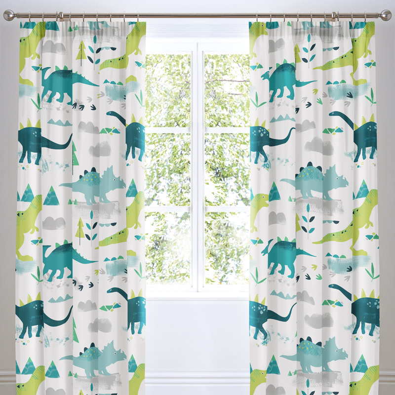 Dino Sheer Curtain Pair