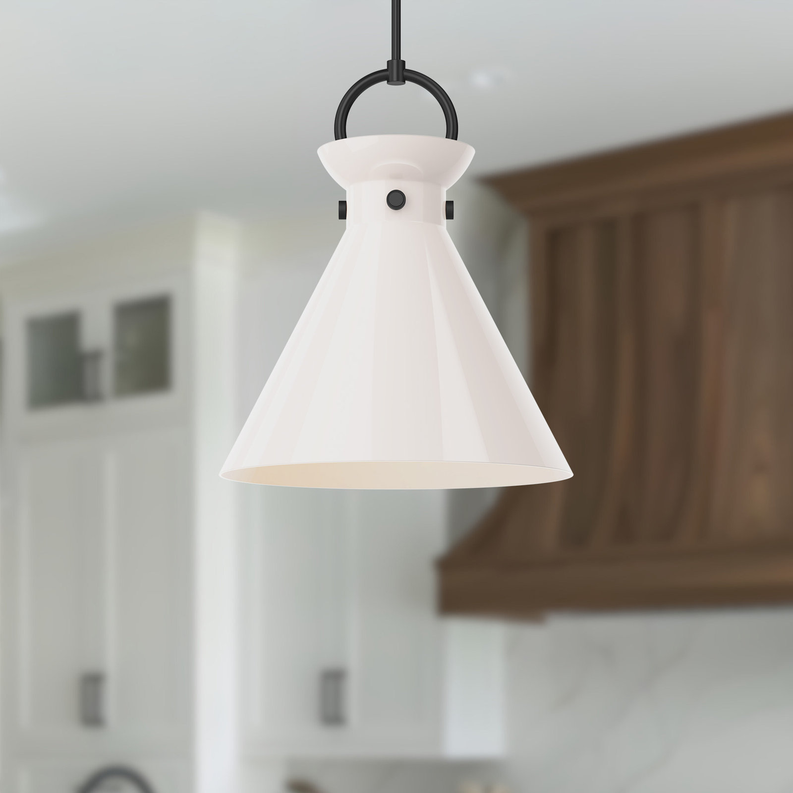 Tiney 1 - Light Pendant, 21.75" H x 18" W x 18" D, Matte Black