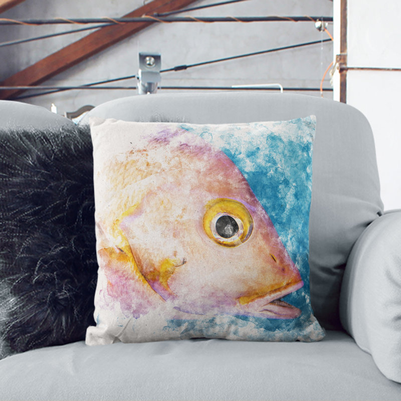 Square Throw Cushion, White, 55cm H x 55cm W x 20cm D