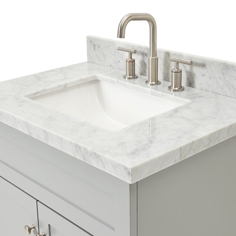 Ensemble de meuble-lavabo simple 31 po Hamlet, gris