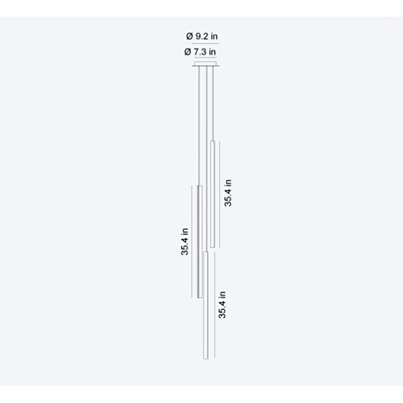 Neo 3V Pendant, Chrome
