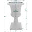 Pot de fleurs urne en plastique-51982943