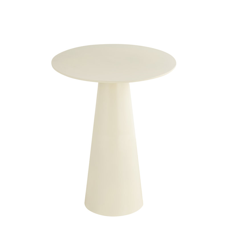 Adeel White Finished Side Table