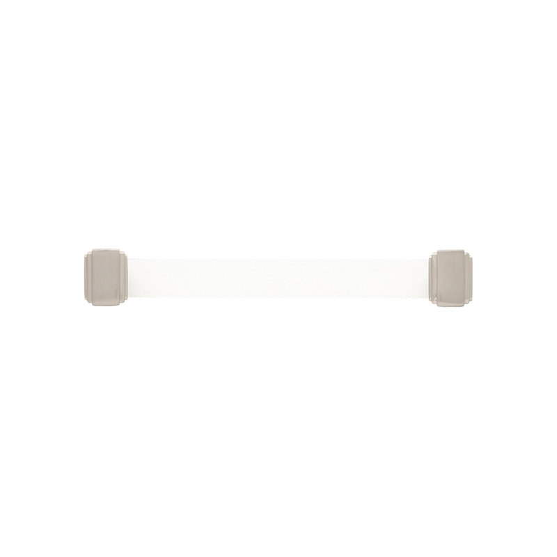 Poignée barre Belleclaire   , Nickel satiné, 6 5/16"
