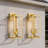 Black Rectangular Double-Bulb Outdoor Walllamp(Set Of 2)-193320921-195511499
