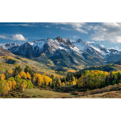 Art mural sur toile Aspen Valley Peaks