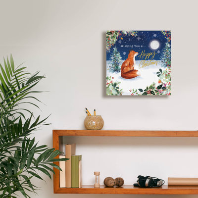  «Festive Fox» par Elle Media Group SA, art mural 12 po x 12 po