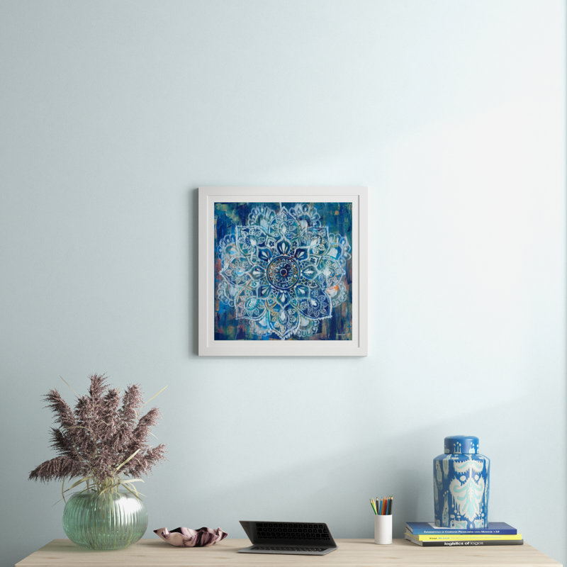 «Mandala II», reproduction de photo, H 24 po x l 24 po x p 1 po, Papier encadré blanc