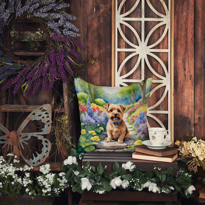 Coussin décoratif intérieur / extérieur Spring Path, H 14 po x l 14 po