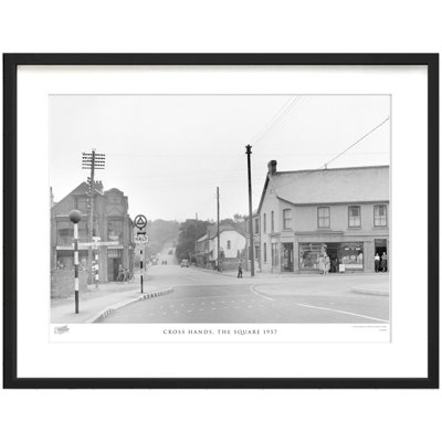 Cross Hands, The Square 1957 by Francis Frith - Single Picture Frame Print
