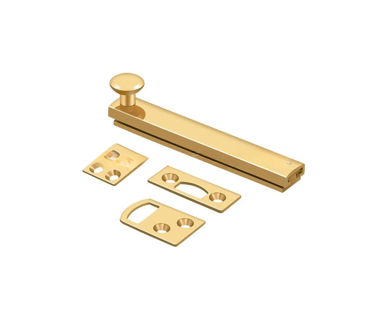 Boulon de surface 4 po Deltana 4SBCS15, vis dissimulée, nickel brossé HD, Nickel brossé