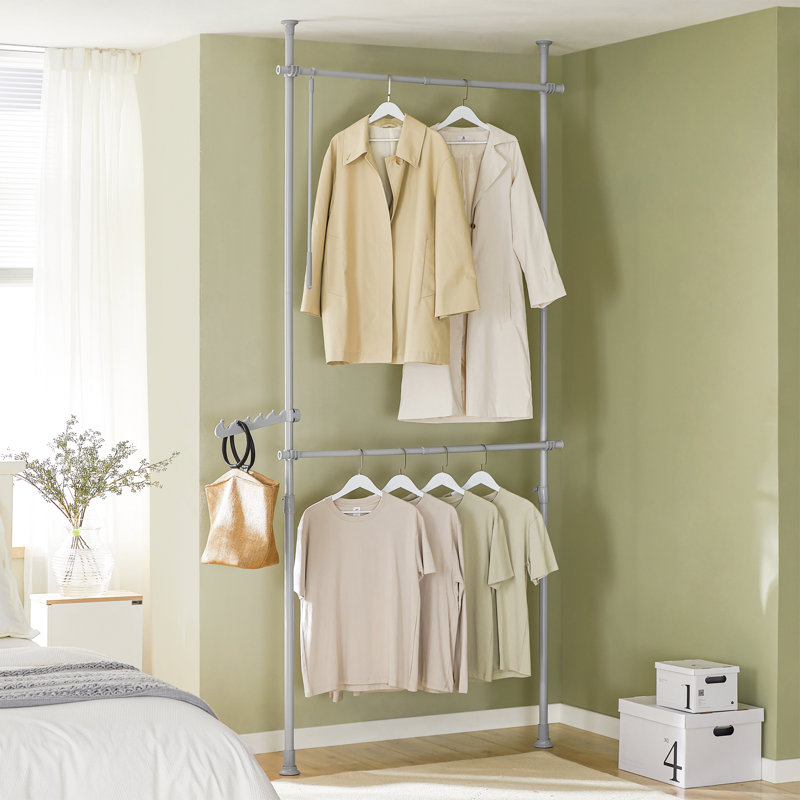 Hammes 77"" W - 112"" W Closet System, Grey