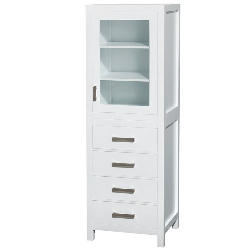 Sheffield Solid Wood Linen Cabinet, White
