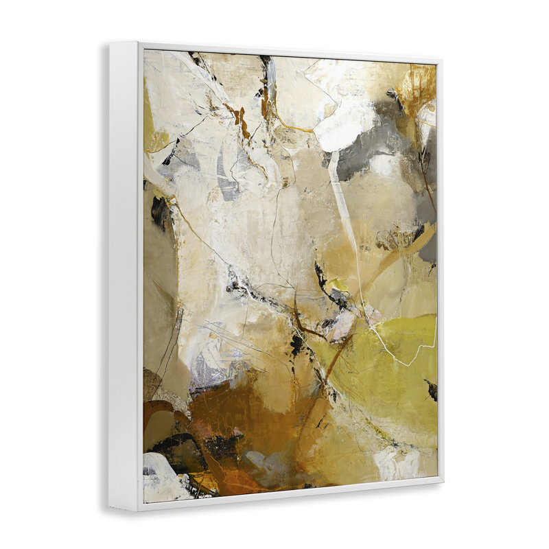 «Warm Earth Tones In Motion», estampe numérique, design by Design Fabrikken, Encadrement giclée blanc côtier