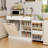 Pantry Cabinet with 2 Drawers, Tilt Out Trash Cabinet and 1 door with storage rack and 2 Shelves