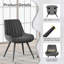 Modern Dining Chairs 54.8*46.9*83.2cm Tech Fabric Upholstery with Stylish Design Sofa-Level Cushioning Pet-Friendly Durable Scratch Resistant for Kitchen Dining Room or Home Office-979325-8883308