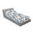 Blanc, gris anthracite, gris / floral est en rupture de stock