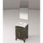 Meuble-lavabo en chêne brun - comptoir et miroir en acrylique 20 po L 18 po x 18 po Tiroirs à fermeture en douceur 18 po-1217293458