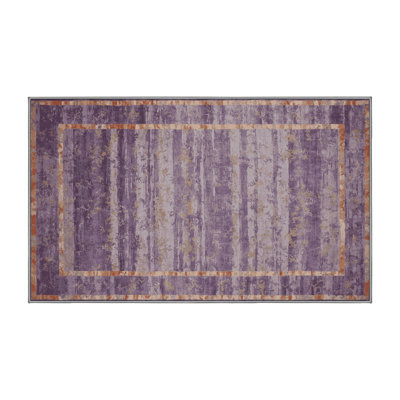Machine Washable Brown Area Rug