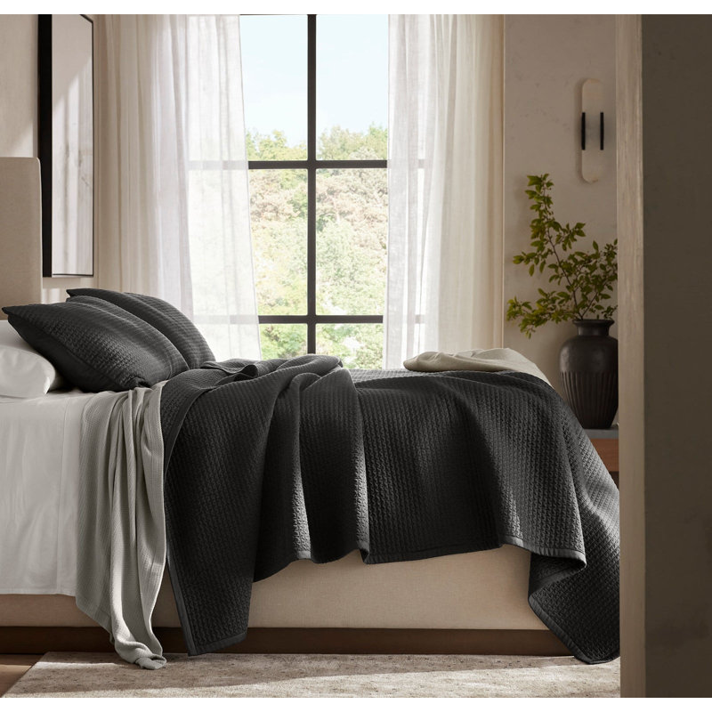 Signature Textured Stitch Quilt, King/Cal. King Quilt, Night
