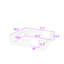 Lit plateforme double en bois avec garde-corps-1931282189