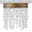 Lustre géométrique unique à 6 lumières Dune