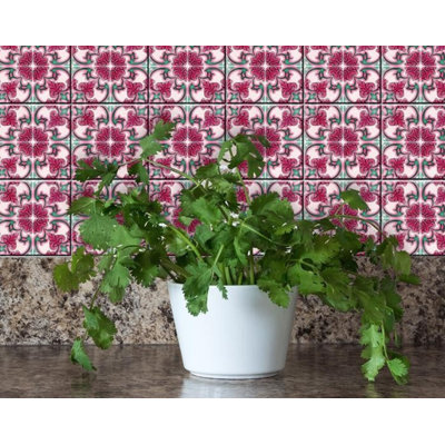 Rosa 4 in. W x 4 in. L Fireplace Surround and Shower Peel and Stick Mosaic Tile