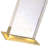 23" Antique Brass Table Lamp with Clear Seeded Crystal Base & LED Night Light