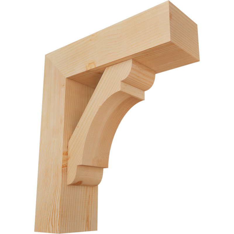 Support de bloc olympique avec entretoise décalée, 28 x 24, Sapin Douglas de l 7 1/2 (lisse)