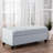Blue Fabric Storage - 50" D X 20.5" W 18.3" H Versatile And Space Comfy Stylish-1797105684