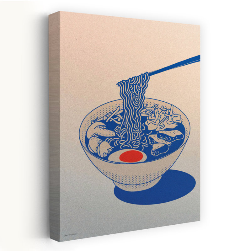 Minimal ramen, art moderne contemporain, H 24 po x l 16 po