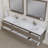 Arjina 84'' Double Bathroom Vanity with Solid Surface Top-1780913294