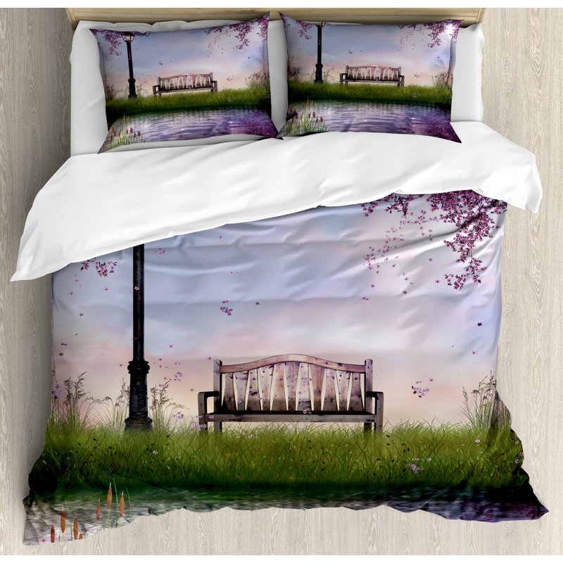 Traditional Polyester Duvet Cover, King Duvet Cover + 2 Shams