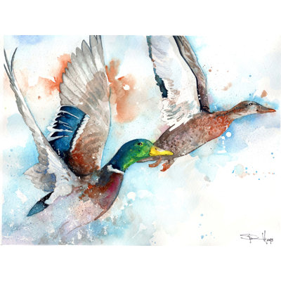 «Fly High», reproduction de peinture à l'aquarelle