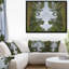 «Circle Composition of Coniferous Trees», reproduction de photo sur toile tendue encadrée-26694570