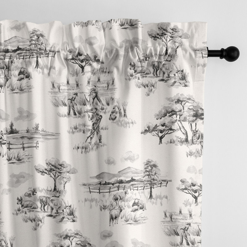 Auclair 100% Cotton Curtain, 50" W x 96" L