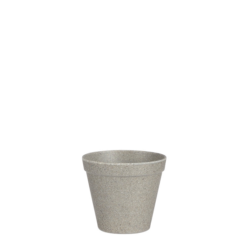 Pot à fleurs en fibres naturelles, Gris, H 3,75 po x l 4,3 po x P 4,3 po