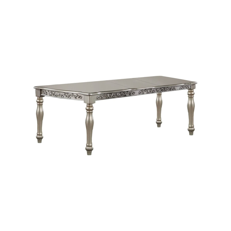 72.4" W DINING TABLE, SILVER