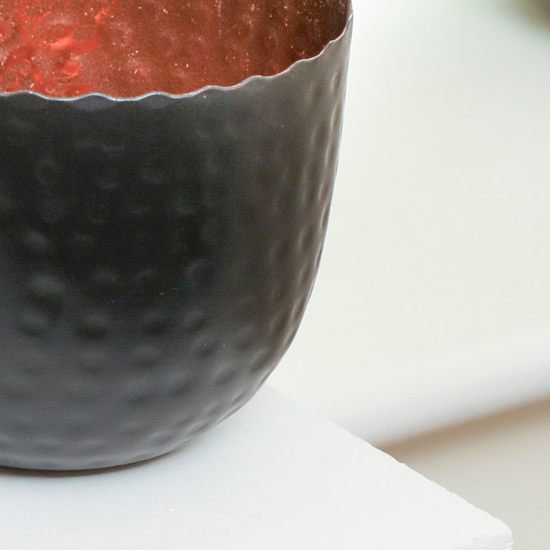 Metal Tealight Holder, 7.5cm H x 7.5cm W x 6.5cm D