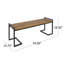 BANC INDUSTRIEL EN BOIS ET MÉTAL