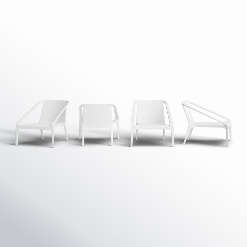 Chaise de patio Marti, Blanc